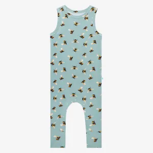 Posh Peanut Basic Racerback Romper ~ Spring Bee